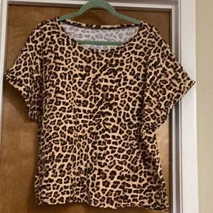 INC size XXL leopard print cotton